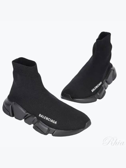 Speed Recycle Knit High Top Sneakers Black - BALENCIAGA - BALAAN 2