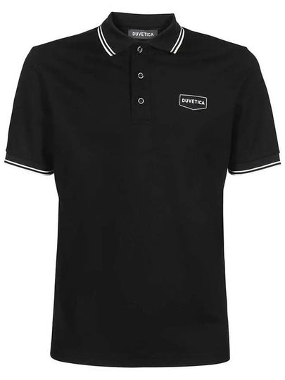 Caraton Logo Polo Shirt Black - DUVETICA - BALAAN 2