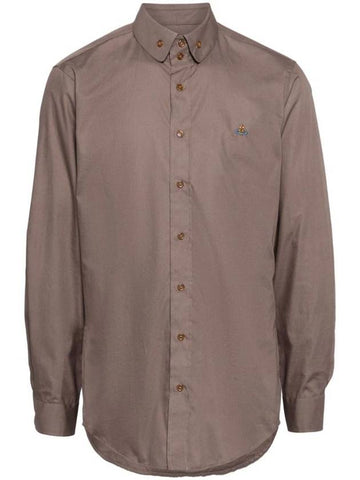 Logo embroidery shirt 24010005W009Q - VIVIENNE WESTWOOD - BALAAN 1