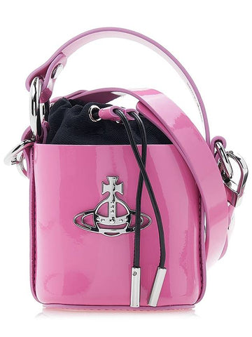 Daisy High Shine Mini Bucket Bag Pink - VIVIENNE WESTWOOD - BALAAN 1