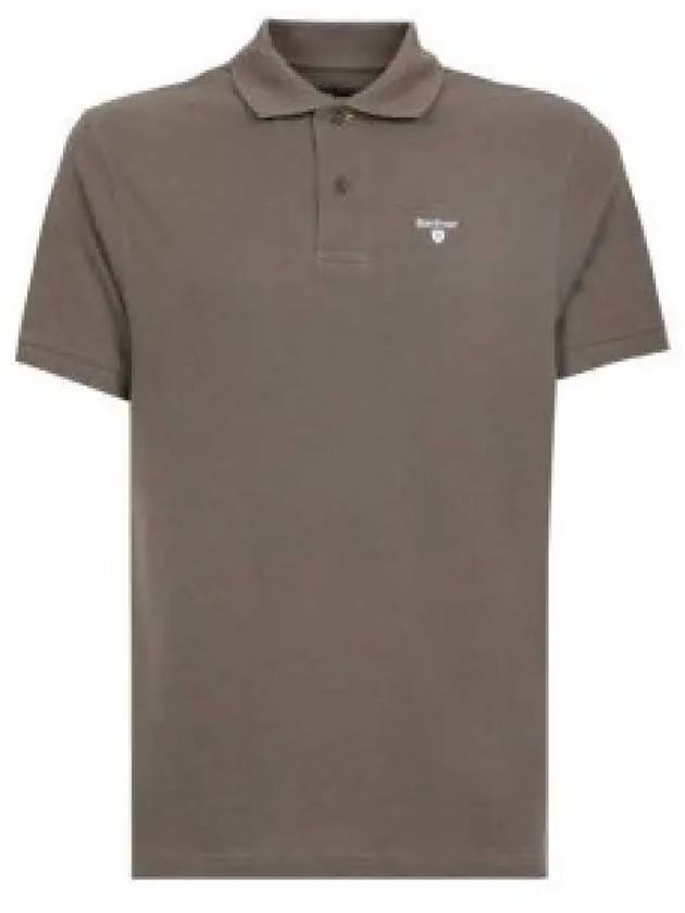 Men's Embroidered Logo Sports Polo Shirt Olive - BARBOUR - BALAAN 2