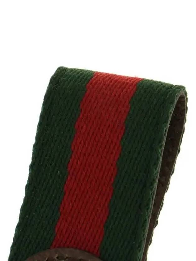 Ophidia Keychain Green And Red Web Stripe - GUCCI - BALAAN 7