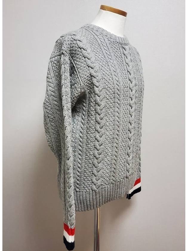 Aran cable wool knit 5 - THOM BROWNE - BALAAN 6