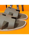 Women's Oran Sandals Calfskin Etoff Brown - HERMES - BALAAN 4