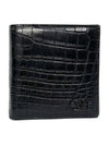 Real Crocodile Half Wallet VY2P0578 - VALENTINO - BALAAN 1