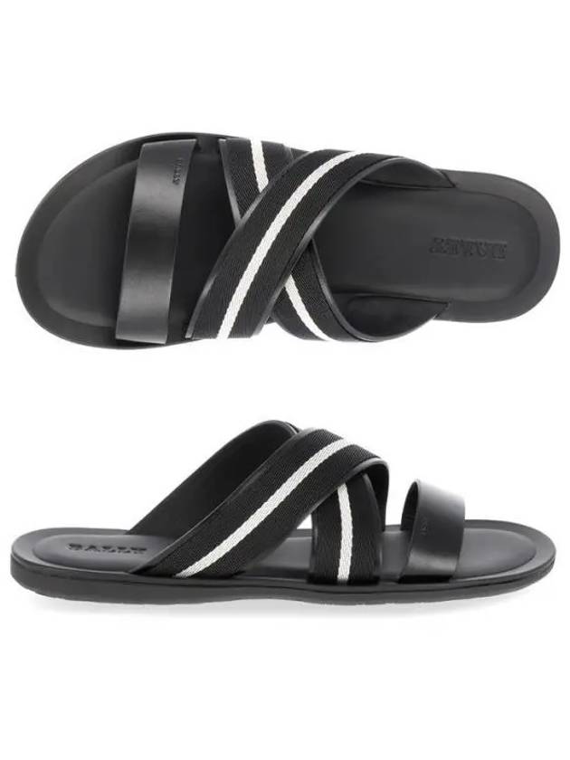 Sasha Strap Slippers Black - BALLY - BALAAN 2