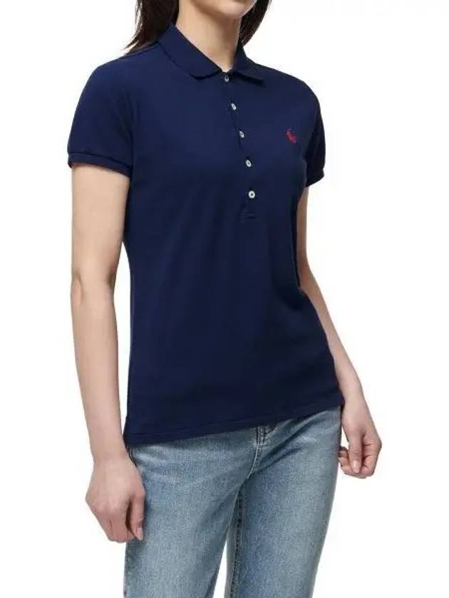 W slim fit mesh polo navy - POLO RALPH LAUREN - BALAAN 1