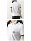 Logo Patch Cotton Short Sleeve Polo Shirt White - MONCLER - BALAAN 6