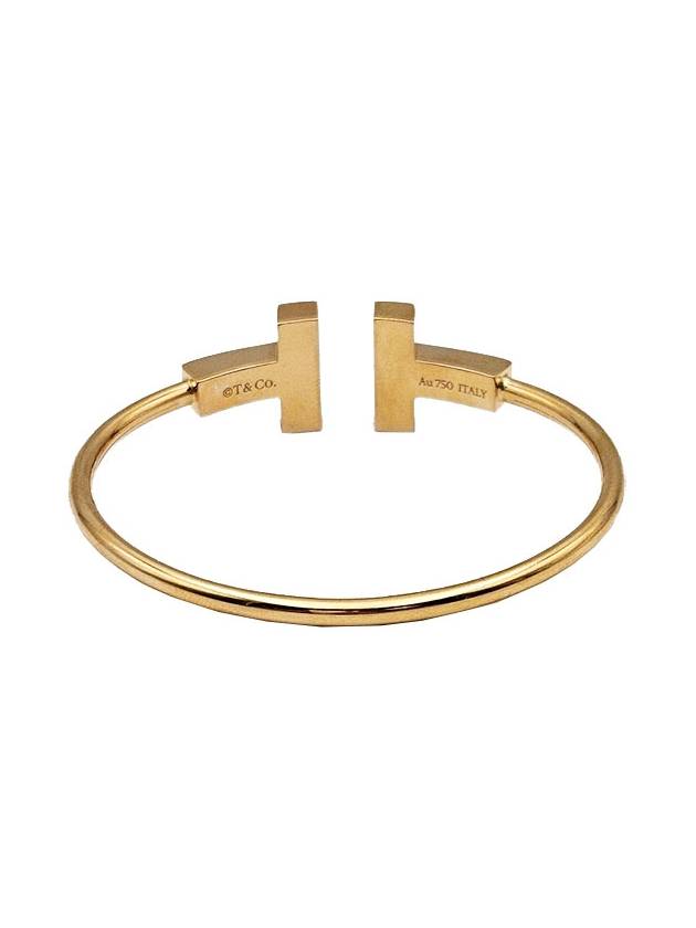 Tiffany Co 18K Gold T Wide Wire Bracelet - TIFFANY & CO. - BALAAN 4