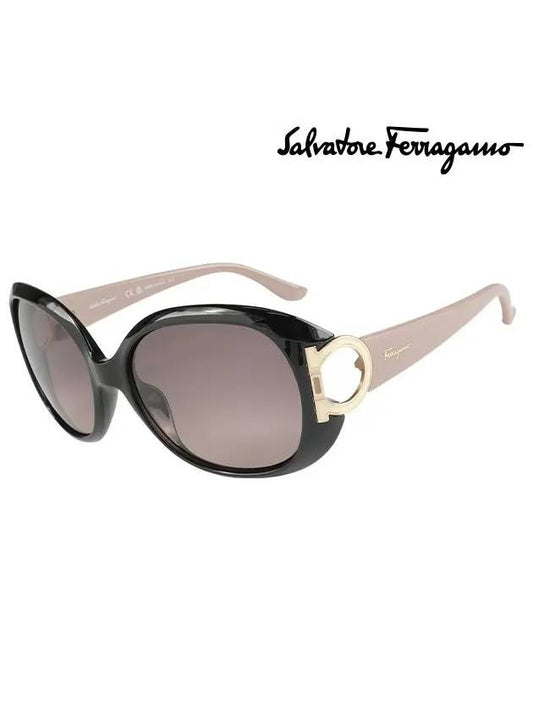 Eyewear Round Sunglasses Black - SALVATORE FERRAGAMO - BALAAN 2