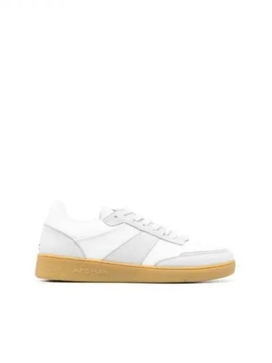 Pain Leather Low Top Sneakers White Caramel - A.P.C. - BALAAN 2