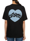 Women Carhartt WIP W S Armor T Shirt Black Misty Sky I033678 16Z XX 9107264 - CARHARTT WIP - BALAAN 3