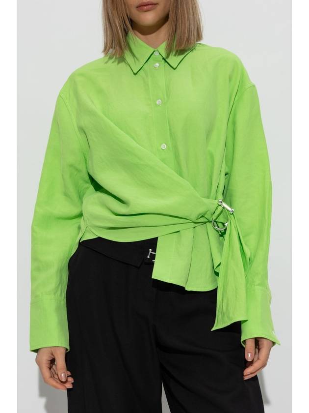 JW Anderson Shirt With Appliqué, Women's, Green - JW ANDERSON - BALAAN 3