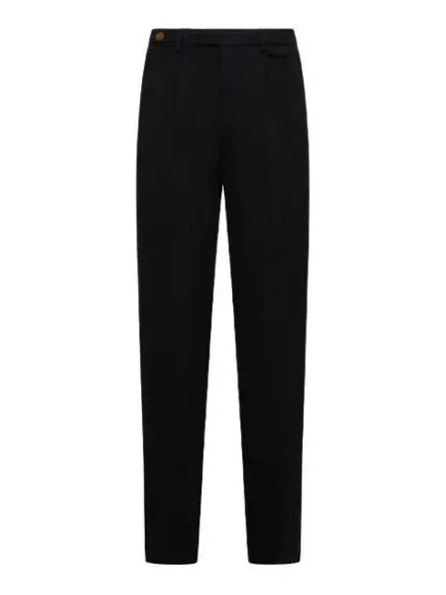 Pleated Detail Chino Straight Pants Black - BRUNELLO CUCINELLI - BALAAN 2