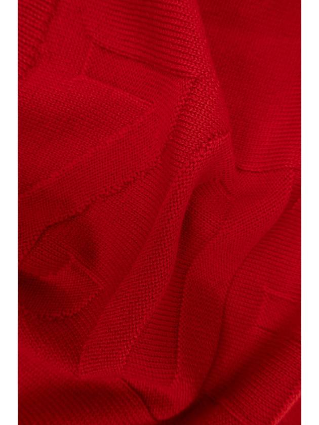 Dsquared2 Wool Scarf With Logo, Men's, Red - DSQUARED2 - BALAAN 3