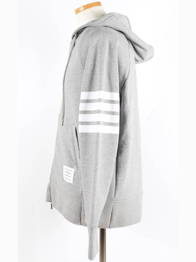 diagonal hood zip up - THOM BROWNE - BALAAN 3