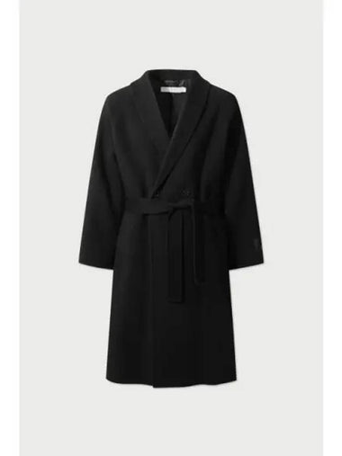 SHAWL collar belted coat BLACK - IRO - BALAAN 1