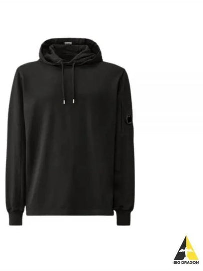 Light Fleece Hoodie Black - CP COMPANY - BALAAN 2