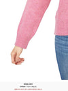 Embroidered Logo Crew Neck Wool Knit Top Pink - SPORTY & RICH - BALAAN 10