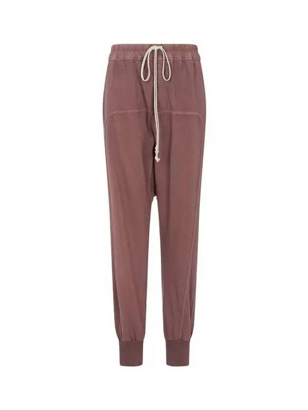 WOMEN DRKSHDW Drawstring Cotton Jogger Pants Purple 270139 - RICK OWENS - BALAAN 1