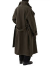 Wrapped Belted Single Coat Brown - LEMAIRE - BALAAN 4