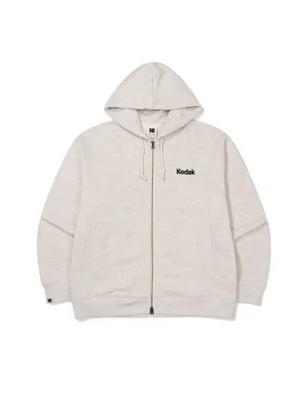 KODAK Apparel Logo Brushed Hood Zip up M GREY - KODO - BALAAN 1