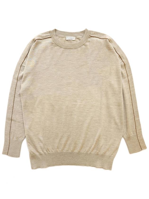 Women s Gold Monilier Knit Sweater Oatmeal - BRUNELLO CUCINELLI - BALAAN 1