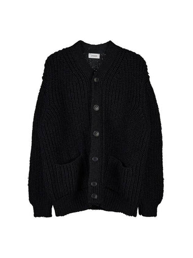 Chunky Cardigan Black - LEMAIRE - BALAAN 1