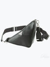 Triangle Logo Leather Cross Bag Black - PRADA - BALAAN 2