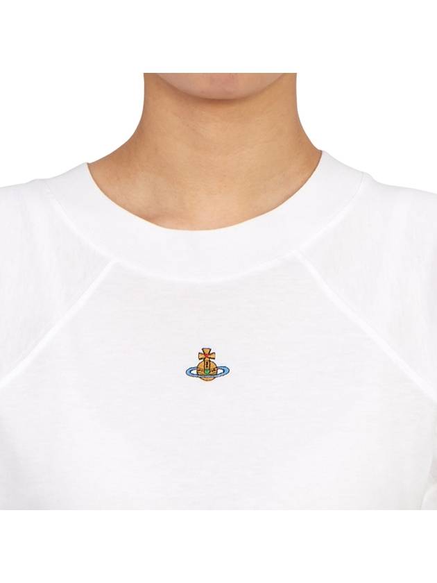 Women's Logo Short Sleeve T-Shirt White - VIVIENNE WESTWOOD - BALAAN 8