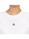 Women's Logo Short Sleeve T-Shirt White - VIVIENNE WESTWOOD - BALAAN 8