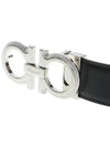 Gancini Reversible Belt Black Brown - SALVATORE FERRAGAMO - BALAAN 5