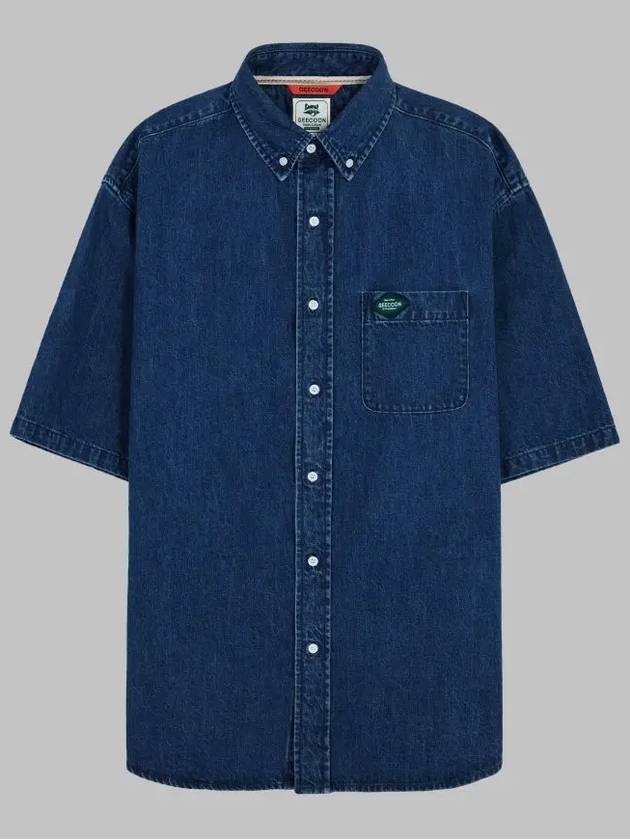 Classic Short Sleeve Denim Shirt GEE245 103 Jincheong - GEECOON - BALAAN 5