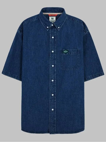 Classic Short Sleeve Denim Shirt GEE245 103 Jincheong - GEECOON - BALAAN 1