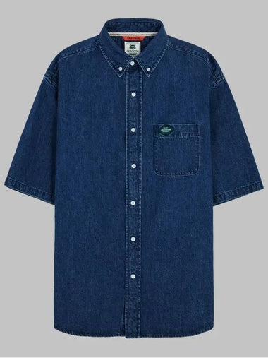 Classic Short Sleeve Denim Shirt GEE245 103 Jincheong - GEECOON - BALAAN 1