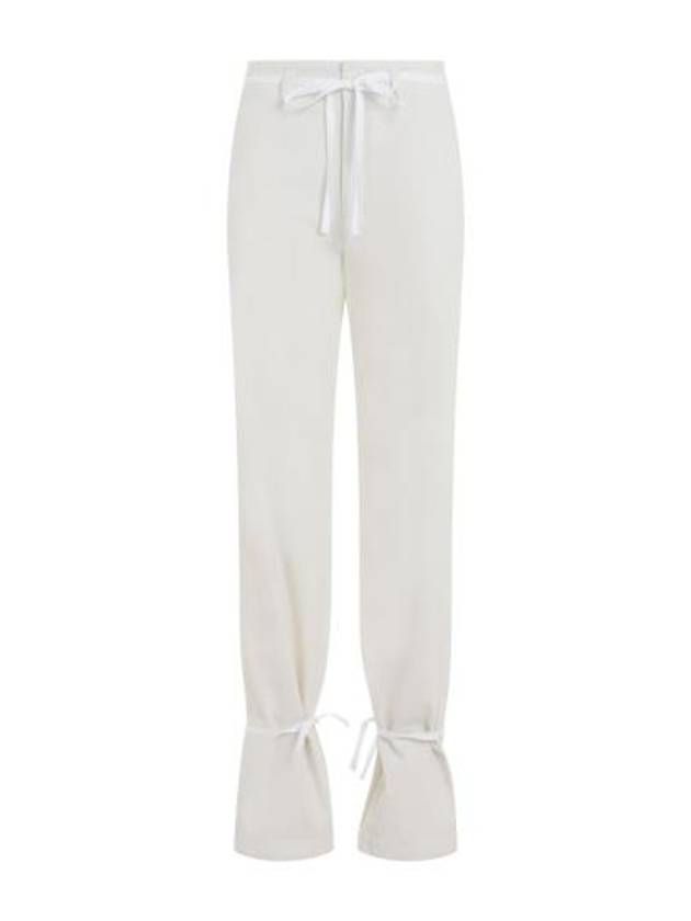 Cotton Straight Pants Chalk - LEMAIRE - BALAAN 2