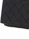 Tiny Tri-Fold Zipper Half Wallet Black - BOTTEGA VENETA - BALAAN 8