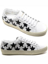 Star Leather Patch Low Top Sneakers White - SAINT LAURENT - BALAAN 2