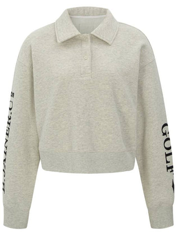 BJC collar sweatshirt Melange Gray - BLUE JAINER CLUB - BALAAN 1