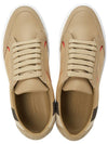 Women's House Check Low Top Sneakers Beige - BURBERRY - BALAAN 3