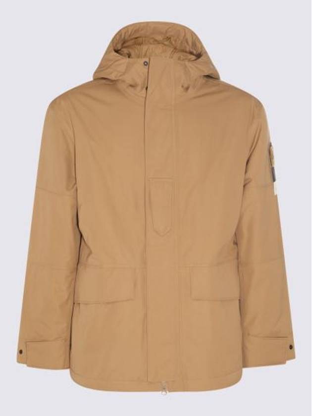 Ghost Piece Nylon Hooded Jacket Beige - STONE ISLAND - BALAAN 2