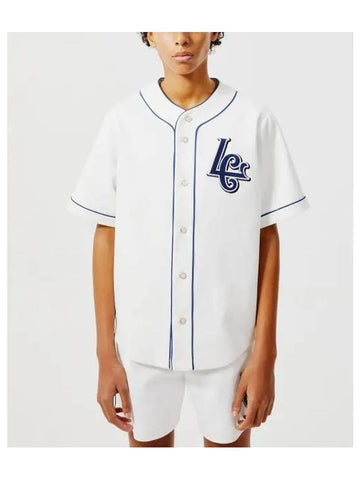 LATE CHECKOUT U LC white baseball shirt - CORELATE - BALAAN 1