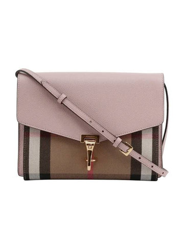 House Check Small Leather Cross Bag Pink - BURBERRY - BALAAN 1