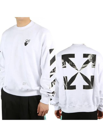 Caravaggio Arrow Print Sweatshirt White - OFF WHITE - BALAAN 2