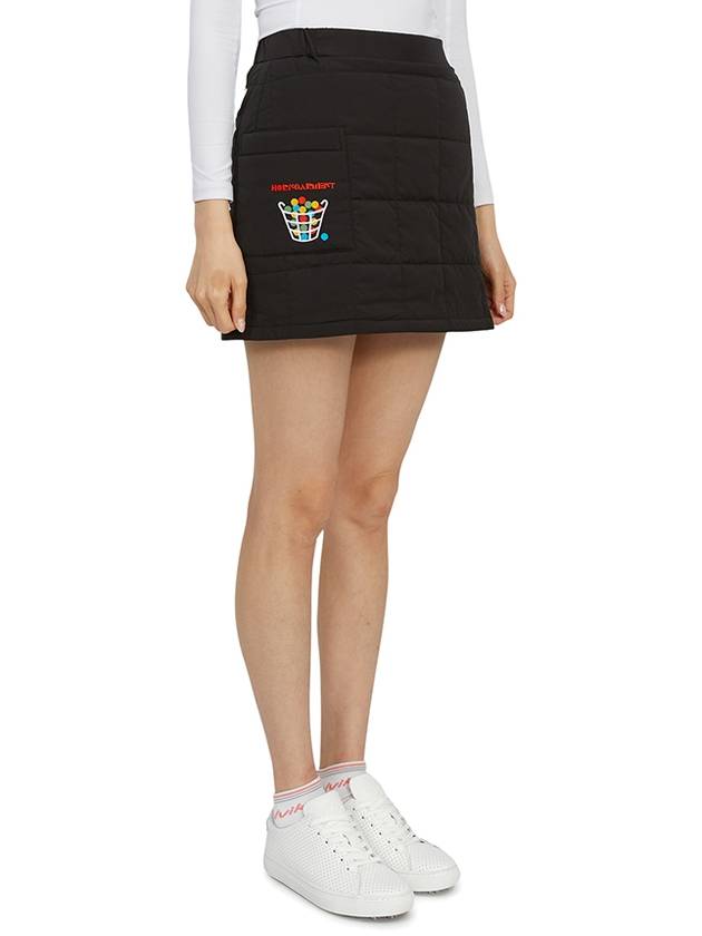 Women's Padded H-Line Skirt Black - HORN GARMENT - BALAAN 4