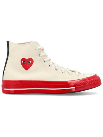 Comme Des Garçons Play X Converse Chuck 70 Cdg High Red Sole - COMME DES GARCONS PLAY - BALAAN 1