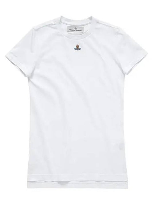 Embroided ORB Peru Short Sleeve T-Shirt White - VIVIENNE WESTWOOD - BALAAN 2