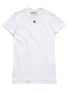 Embroided ORB Peru Short Sleeve T-Shirt White - VIVIENNE WESTWOOD - BALAAN 2