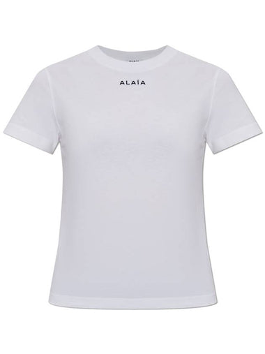 Alaïa T-shirt With Logo, Women's, White - ALAIA - BALAAN 1