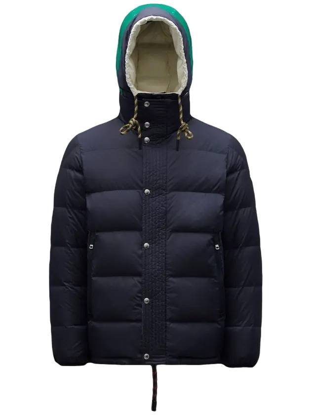 Men's ETIEVANT Reversible Down Short Padded Jacket Night Blue Ivory - MONCLER - BALAAN 1